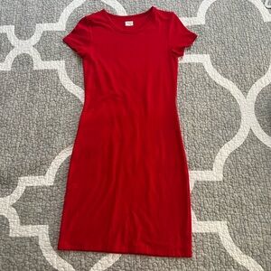 Aritizia red bodycon mini dress in a small